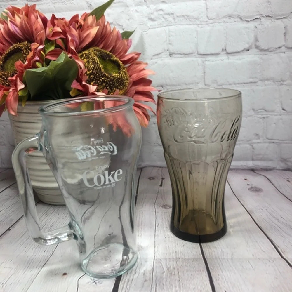 Vintage coca-cola glasses